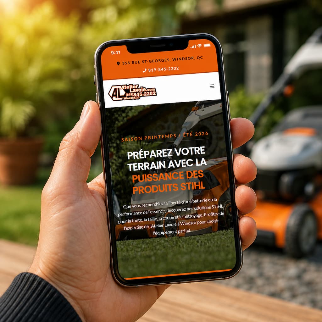 Nouveau site web Atelier Lavoie à Windsor et Sherbrooke