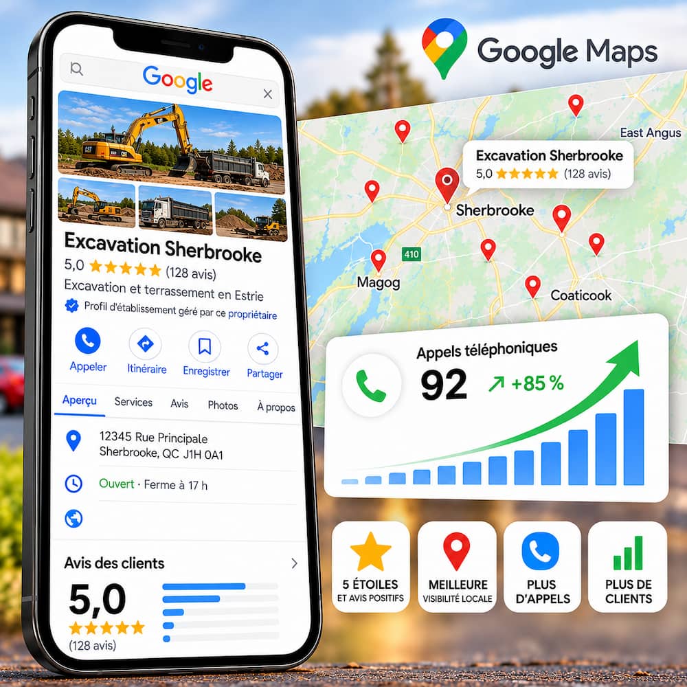 SEO local et référencement Google Map à Sherbrooke